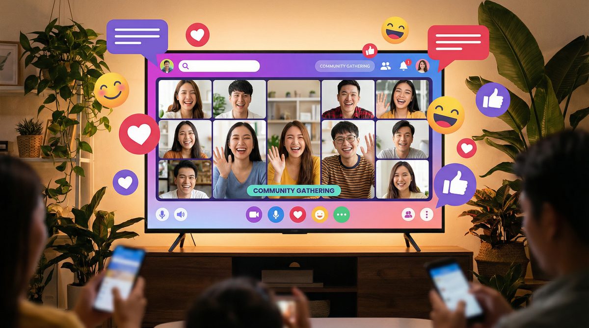 在线看片视频社区互动场景